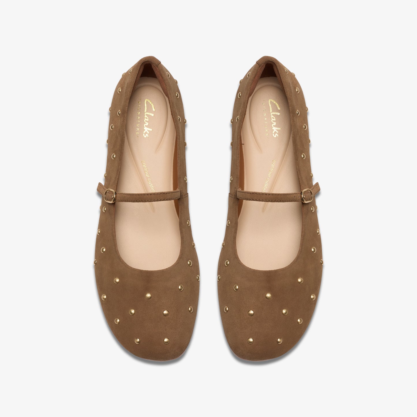CLARKS | BAILARINAS | MUJER | LIVIA STUD WALNUT SUEDE | MARRÓN