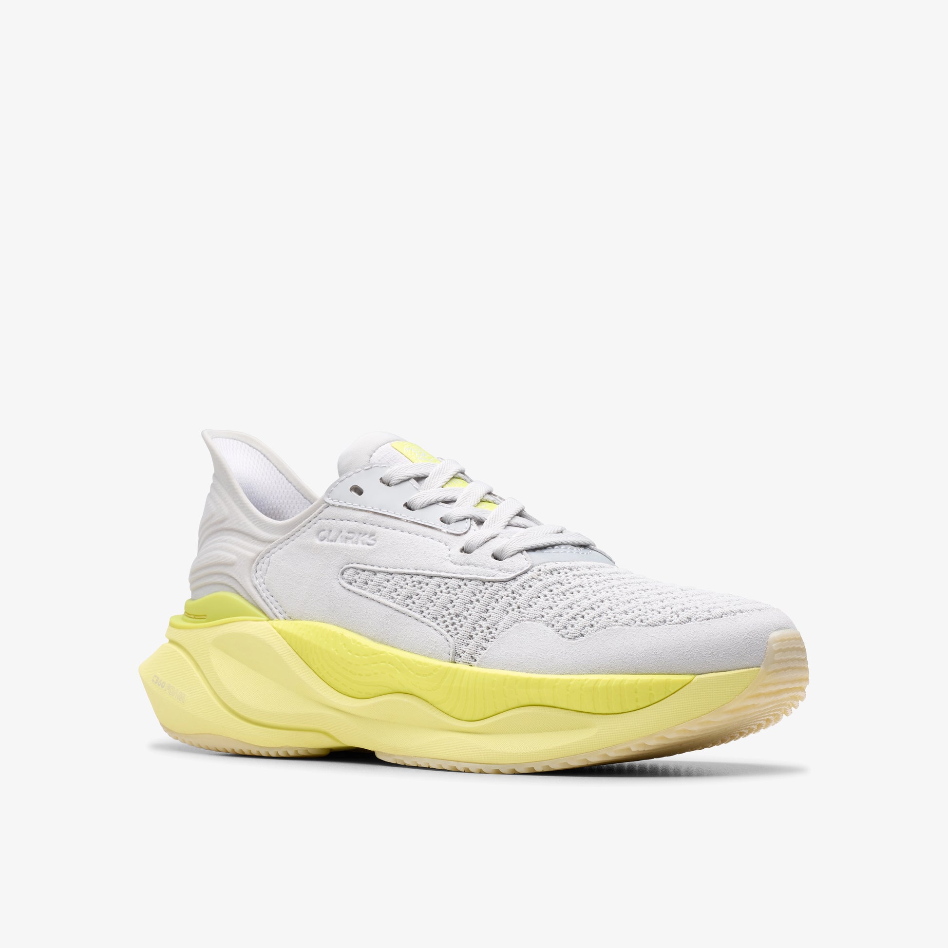 Sneakers De La Marca Clarks  Para Mujer Modelo Clarks Pace. Lime Combi En Color Verde