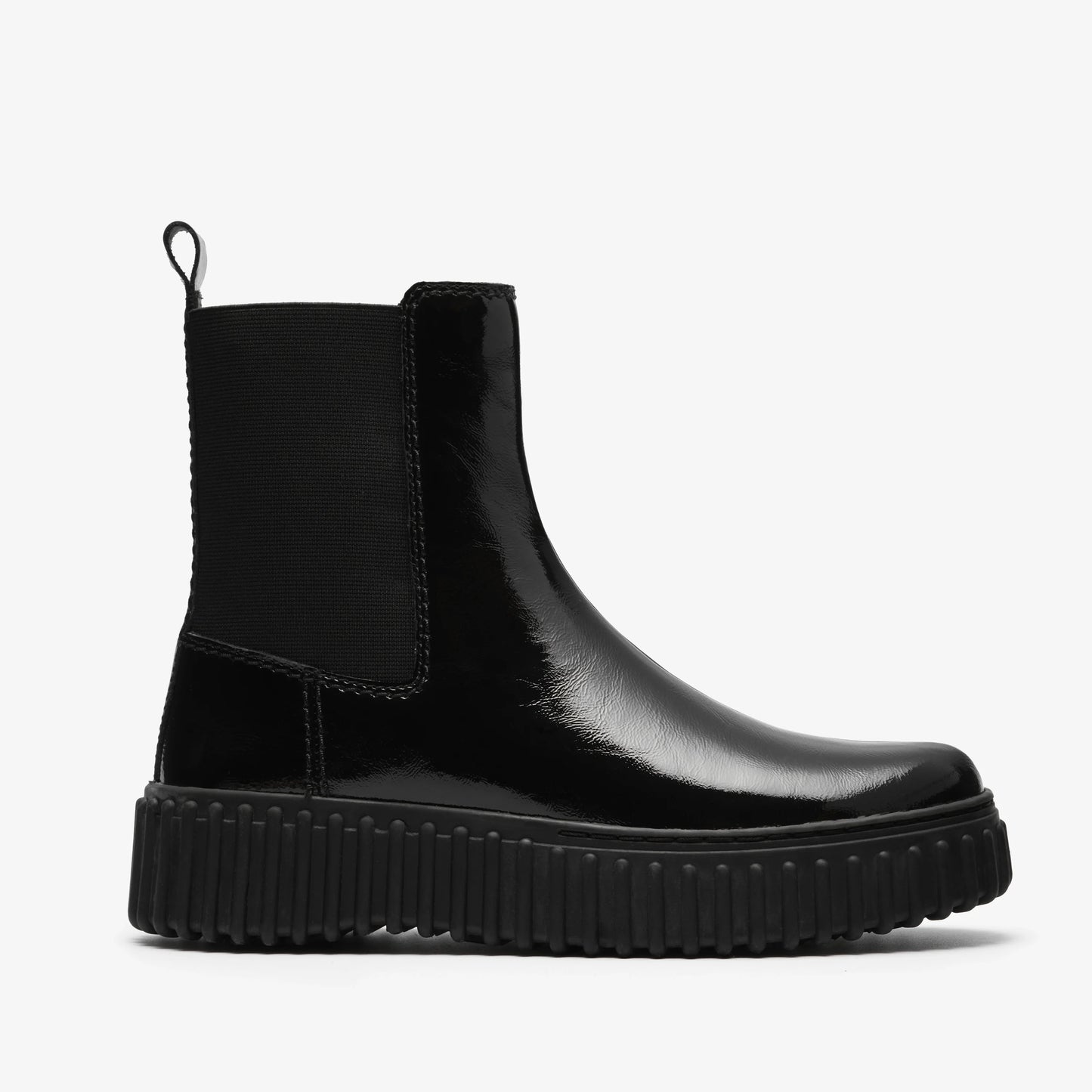 Botas De La Marca Clarks Para Mujer Modelo Torhill Maple Black Pat En Color Negro