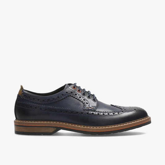 Zapatos De Vestir De La Marca Clarks  Para Hombre Modelo Pitney Limit Blue Leather En Color Azul