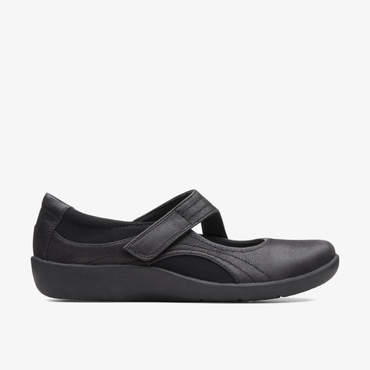 Zapatos Casual De La Marca Clarks  Para Mujer Modelo Sillian Bella Black En Color Negro