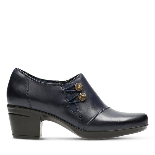 Zapatos Casual De La Marca Clarks  Para Mujer Modelo Emslie Warren Navy Leather En Color Azul