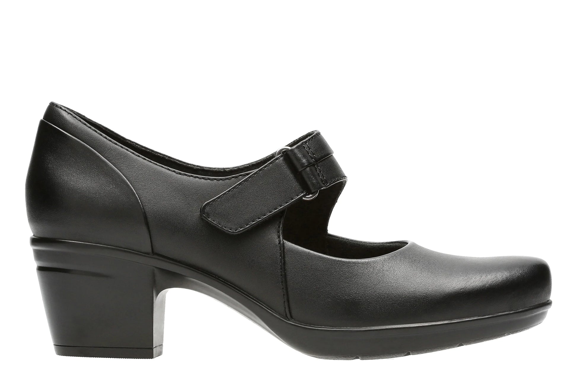 Zapatos Casual De La Marca Clarks  Para Mujer Modelo Emslie Lulin Black Leather En Color Negro