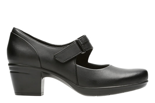 Zapatos Casual De La Marca Clarks  Para Mujer Modelo Emslie Lulin Black Leather En Color Negro