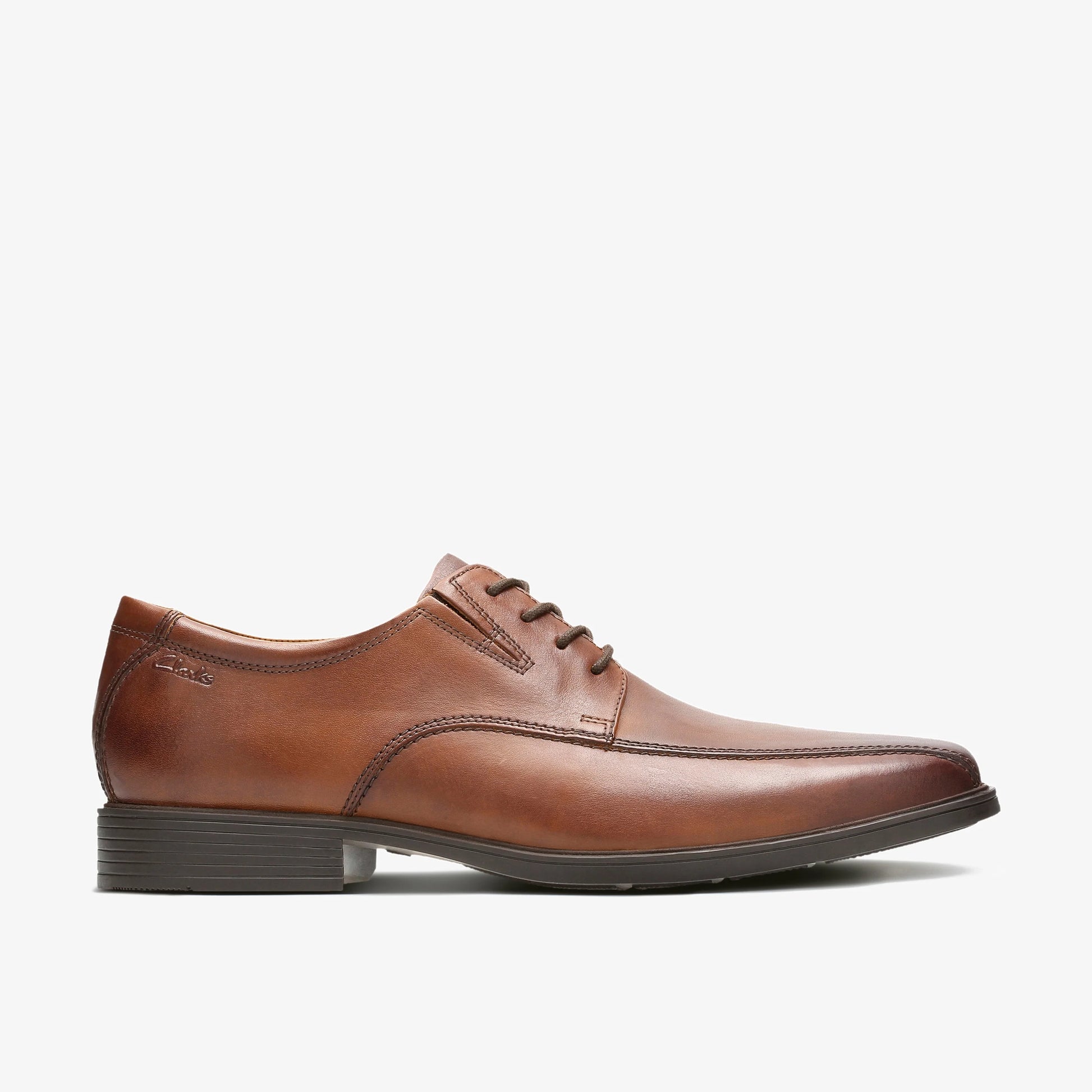 Zapatos De Vestir De La Marca Clarks  Para Hombre Modelo Tilden Walk Dark Tan Lea En Color Marrón