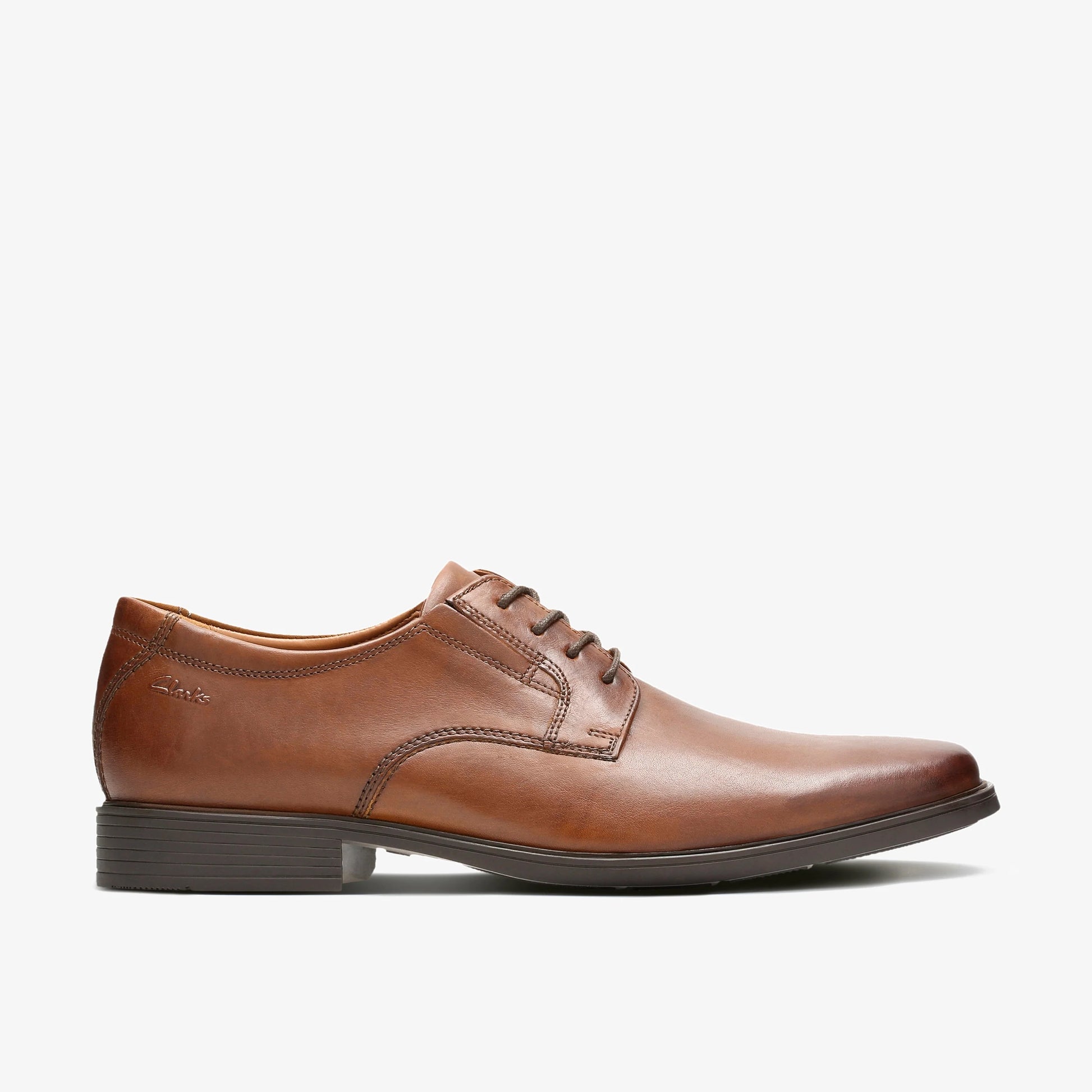 Zapatos De Vestir De La Marca Clarks  Para Hombre Modelo Tilden Plain Dark Tan Lea En Color Marrón