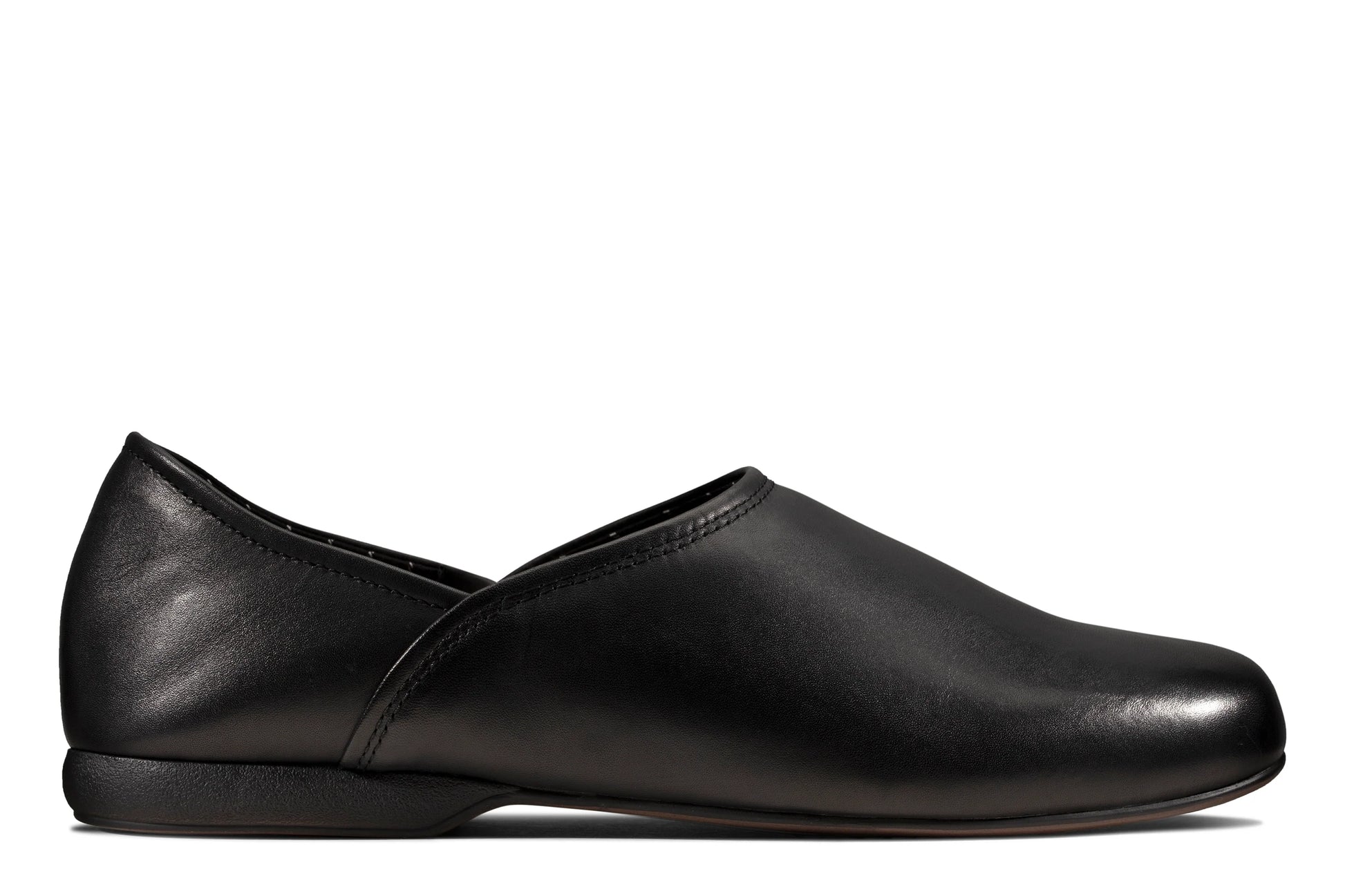 Zapatillas Del Hogar De La Marca Clarks  Para Hombre Modelo Harston Elite Black Leather En Color Negro