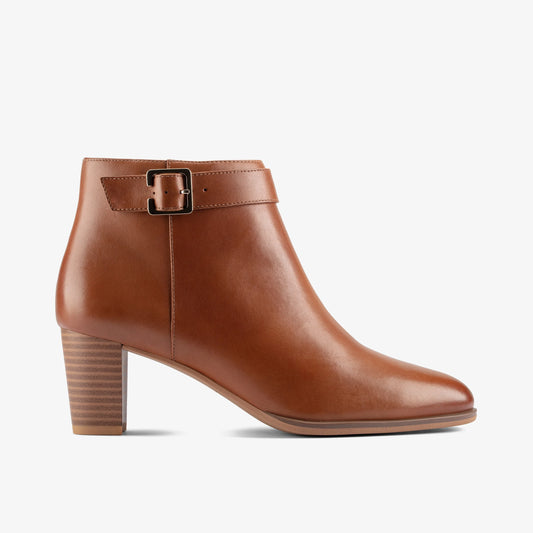 Botas De La Marca Clarks  Para Mujer Modelo Kaylin60 Boot Dark Tan Lea En Color Marrón