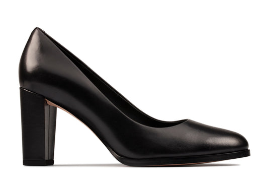 Zapatos De Vestir De La Marca Clarks  Para Mujer Modelo Kaylin Cara 2 Black Leather En Color Negro