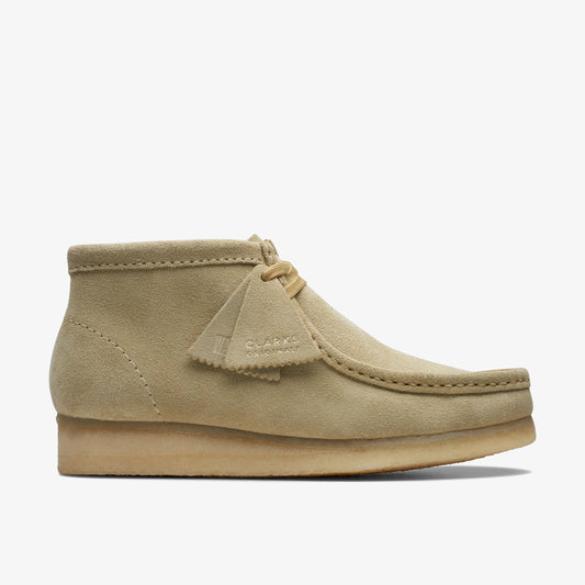 Botas De La Marca Clarks  Para Mujer Modelo Wallabee Boot. Maple Suede En Color Beige