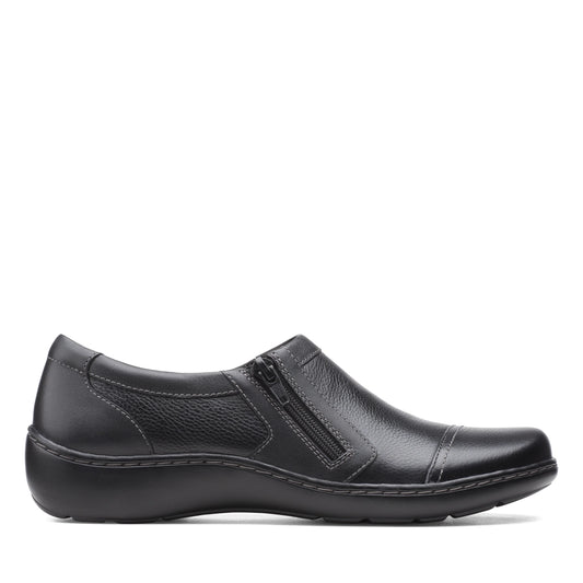 Zapatos Casual De La Marca Clarks  Para Mujer Modelo Cora Giny Black Tumbled En Color Negro