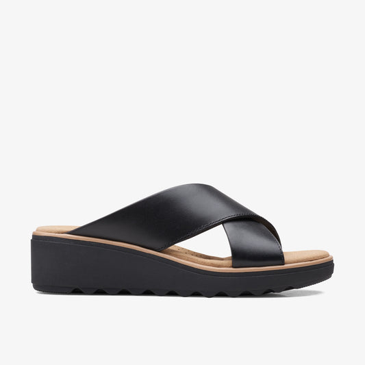Sandalias De La Marca Clarks  Para Mujer Modelo Jillian Gem Black Leather En Color Negro