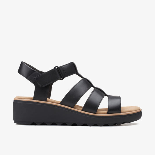 Sandalias De La Marca Clarks  Para Mujer Modelo Jillian Quartz Black Leather En Color Negro