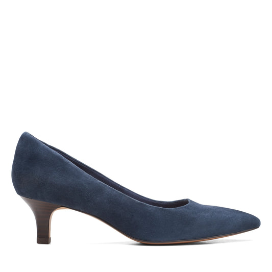 Zapatos De Vestir De La Marca Clarks  Para Mujer Modelo Shondrah Jade Navy Suede En Color Azul