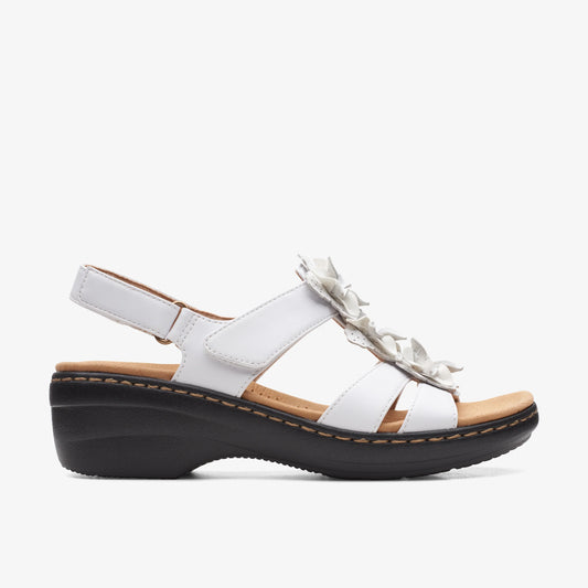 Sandalias De La Marca Clarks  Para Mujer Modelo Merliah Sheryl White En Color Blanco