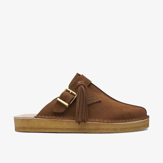 Sandalias De La Marca Clarks  Para Mujer Modelo Trek Mule Caramel Suede En Color Marrón