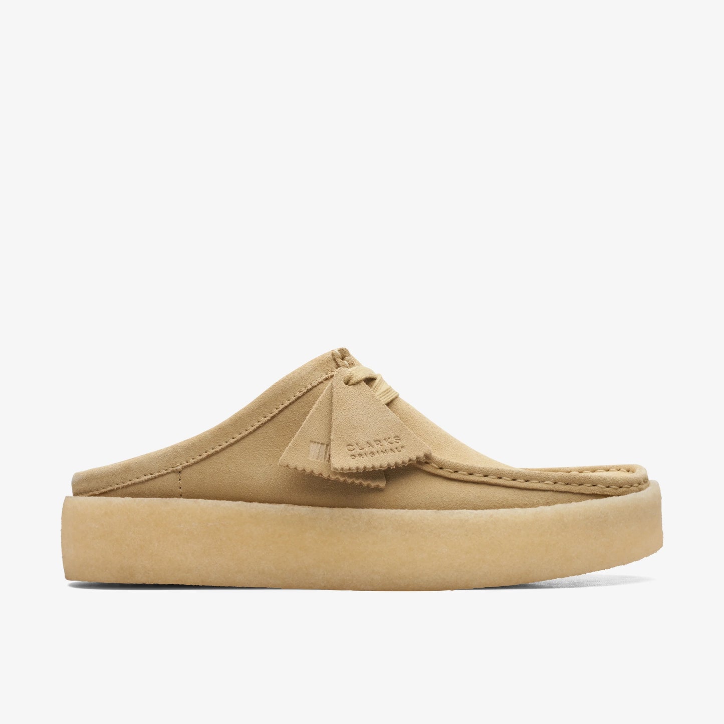 Zapatos Casual De La Marca Clarks Para Hombre Modelo Wallabeecup Lo Maple Suede En Color Beige