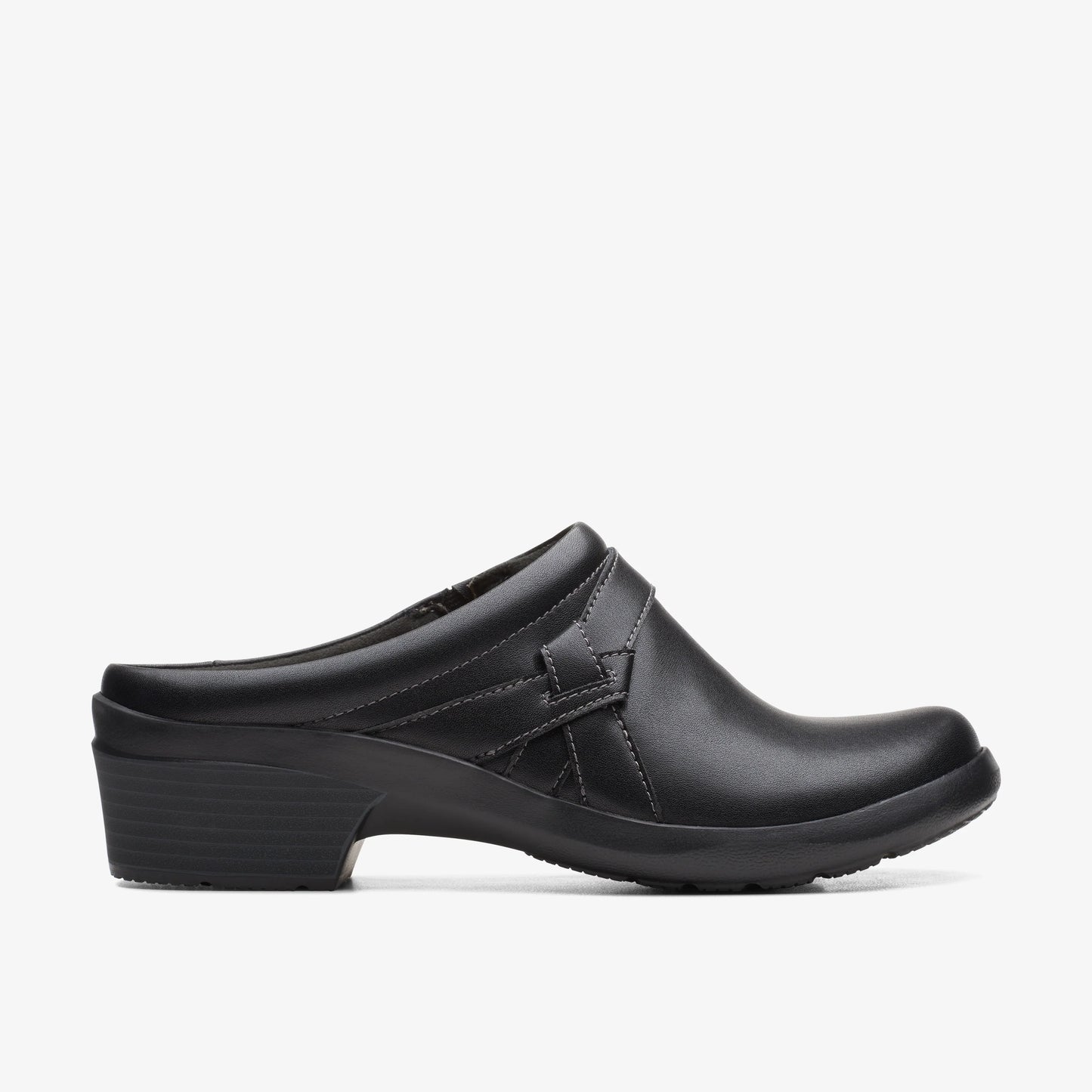 Zapatos Casual De La Marca Clarks Para Mujer Modelo Angie Mist Black Leather En Color Negro