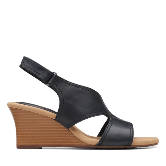 Zapatos De Vestir De La Marca Clarks  Para Mujer Modelo Kyarra Aster Black Leather En Color Negro