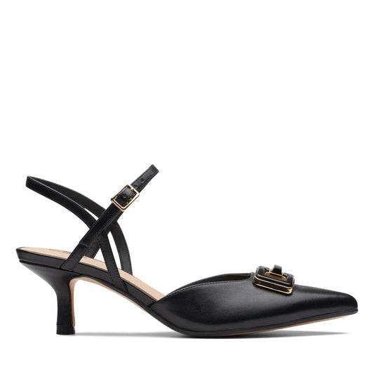 Zapatos De Vestir De La Marca Clarks  Para Mujer Modelo Violet55 Strap Black Leather En Color Negro