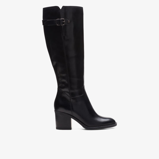 Botas De La Marca Clarks  Para Mujer Modelo Mascarpone2 Up Black Leather En Color Negro