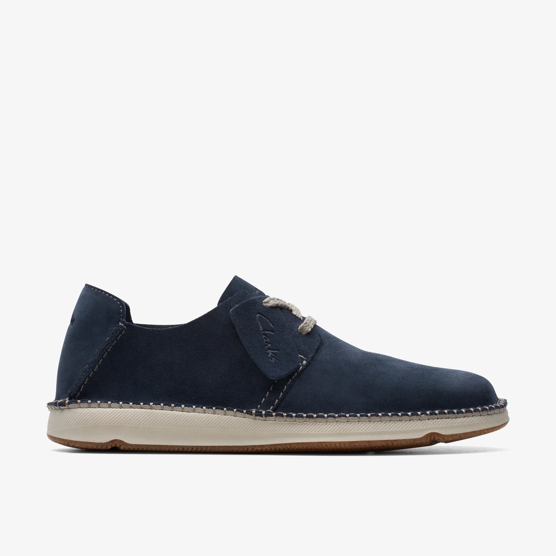 Zapatos Casual De La Marca Clarks  Para Hombre Modelo Gorsky Lace Navy Suede En Color Azul