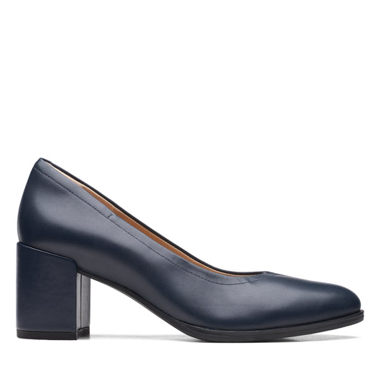 Zapatos De Vestir De La Marca Clarks  Para Mujer Modelo Freva55 Court Navy Leather En Color Azul