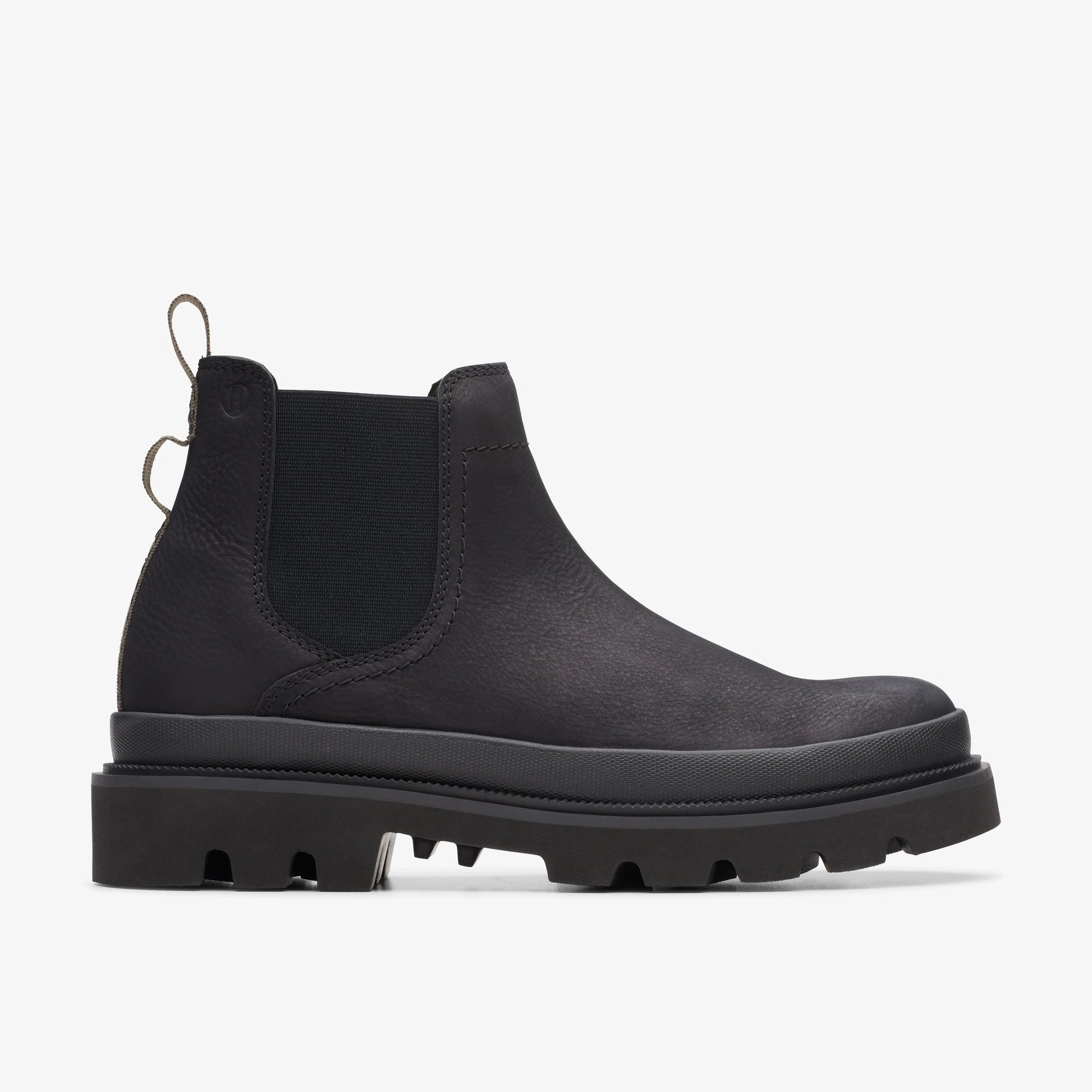 Botas De La Marca Clarks  Para Hombre Modelo Badell Top Black Nubuck En Color Negro