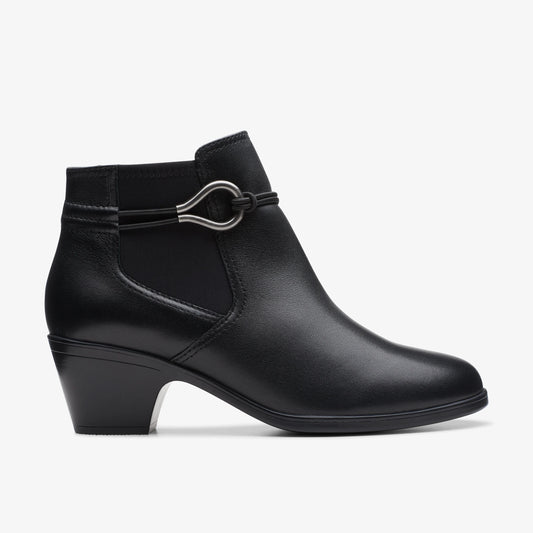 Botas De La Marca Clarks  Para Mujer Modelo Emily2 Kaylie Black Leather En Color Negro