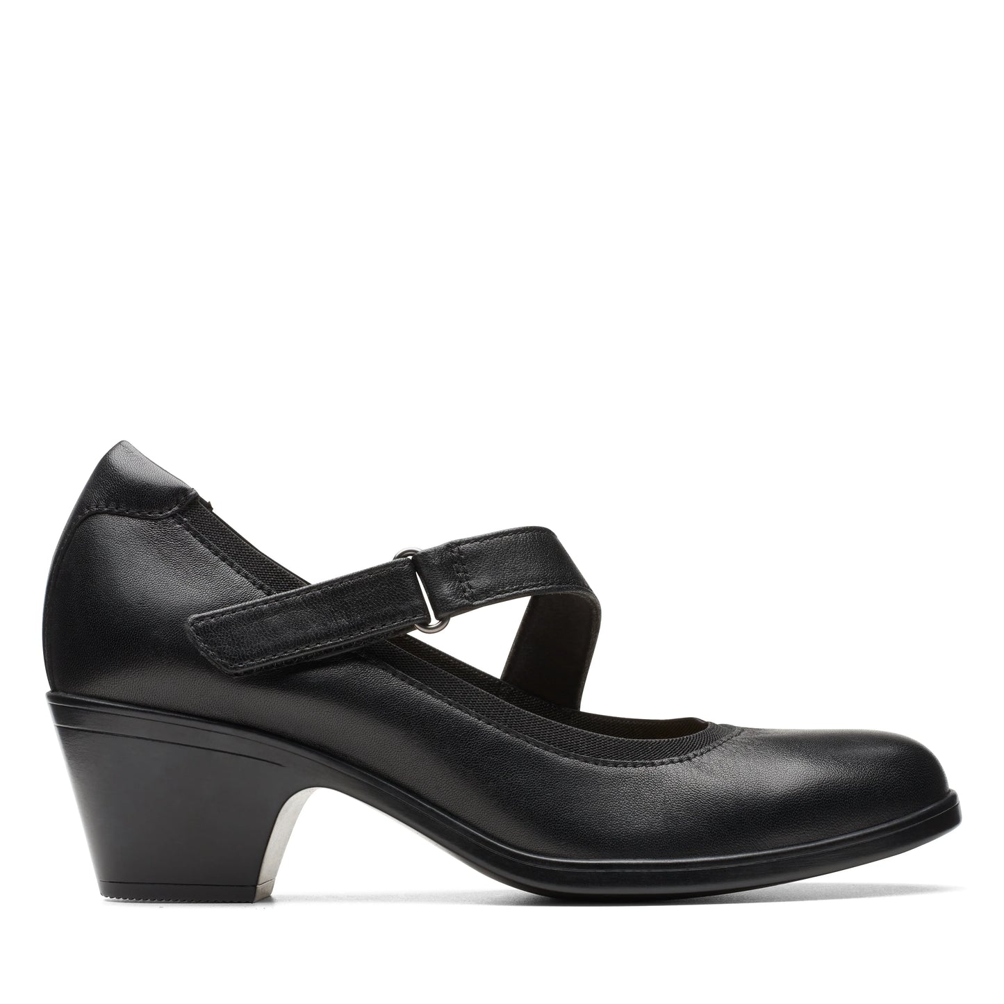 Zapatos Casual De La Marca Clarks  Para Mujer Modelo Emily2 Mabel Black Leather En Color Negro