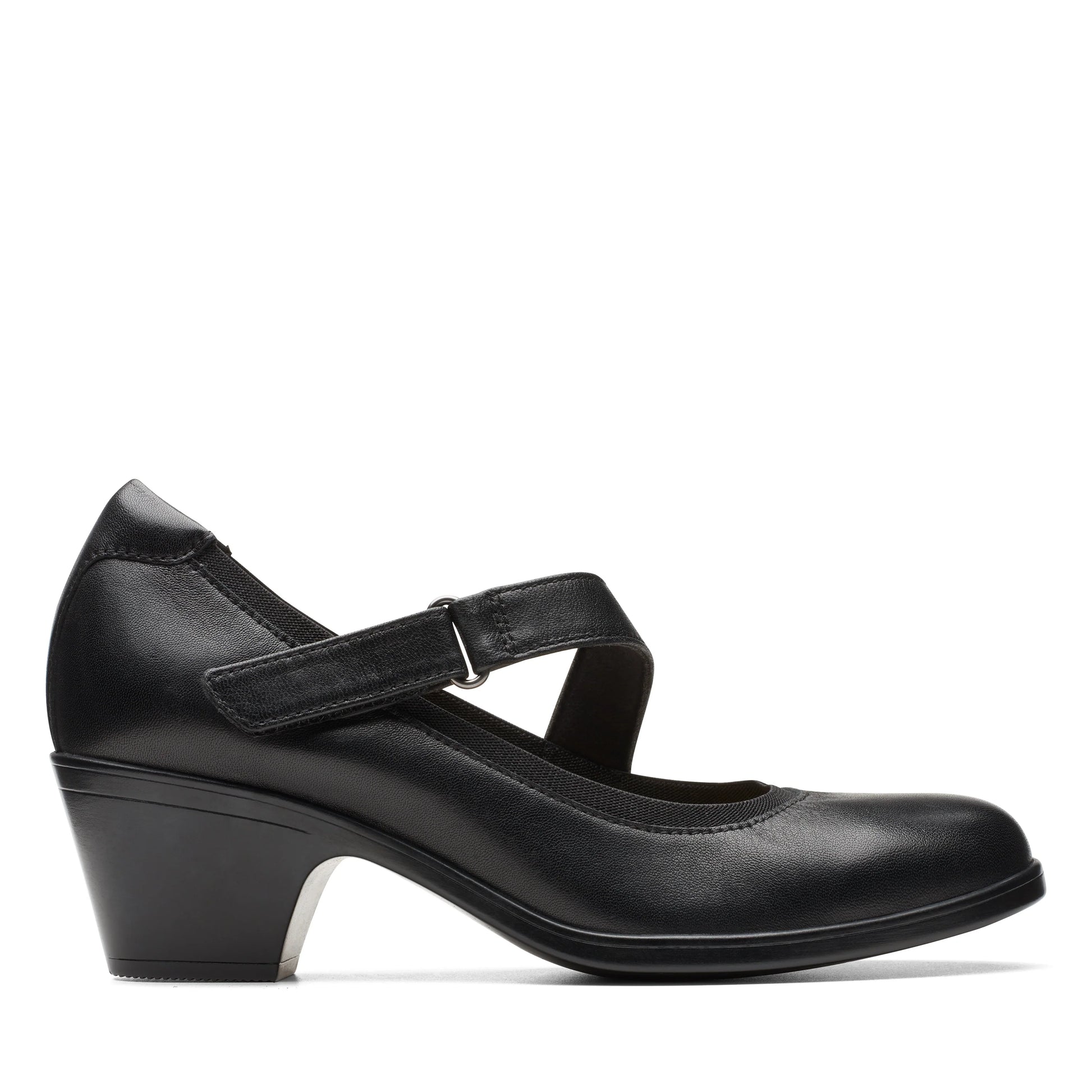 Zapatos Casual De La Marca Clarks  Para Mujer Modelo Emily2 Mabel Black Leather En Color Negro