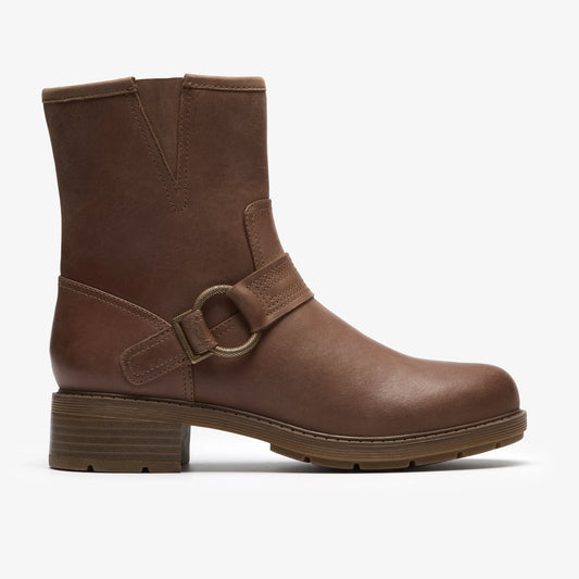 Botas De La Marca Clarks  Para Mujer Modelo Hearth Cross Taupe Leather En Color Beige