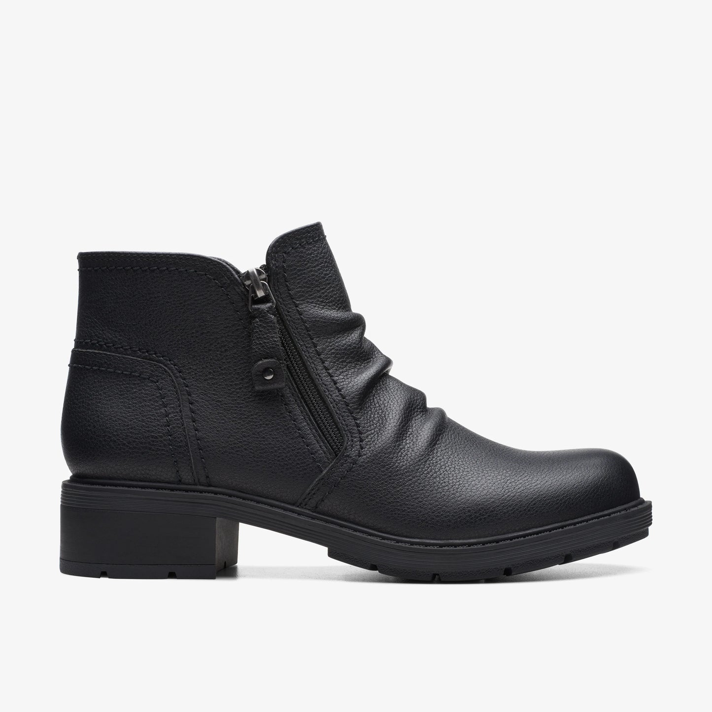 Botas De La Marca Clarks  Para Mujer Modelo Hearth Dove Black Leather En Color Negro