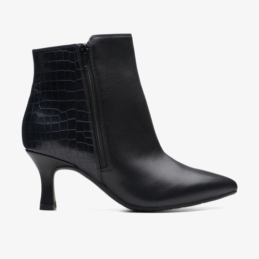 Botas De La Marca Clarks  Para Mujer Modelo Kataleyna Glow Black Leather En Color Negro