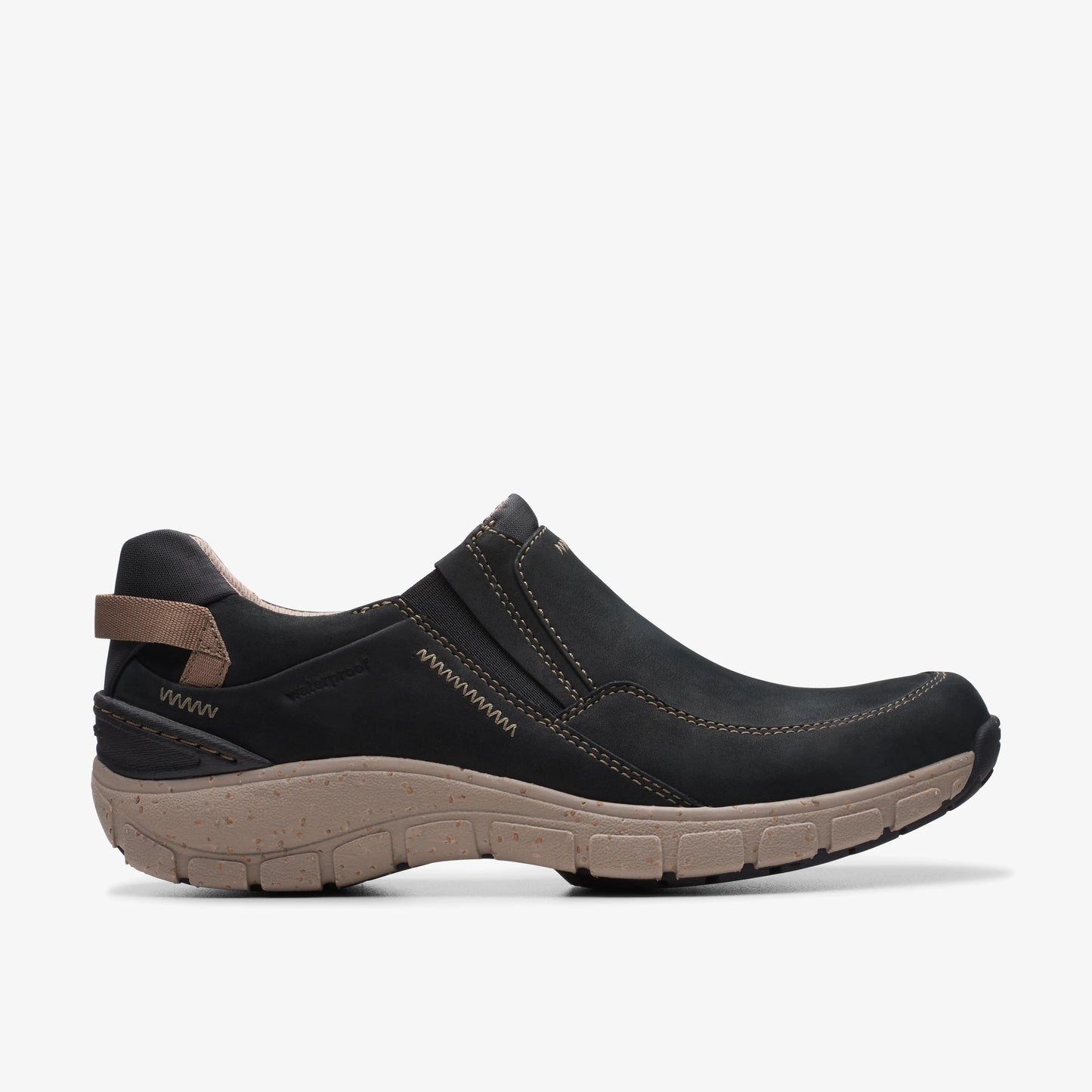 Sneakers De La Marca Clarks  Para Mujer Modelo Wave Plateauap Black Nubuck En Color Negro