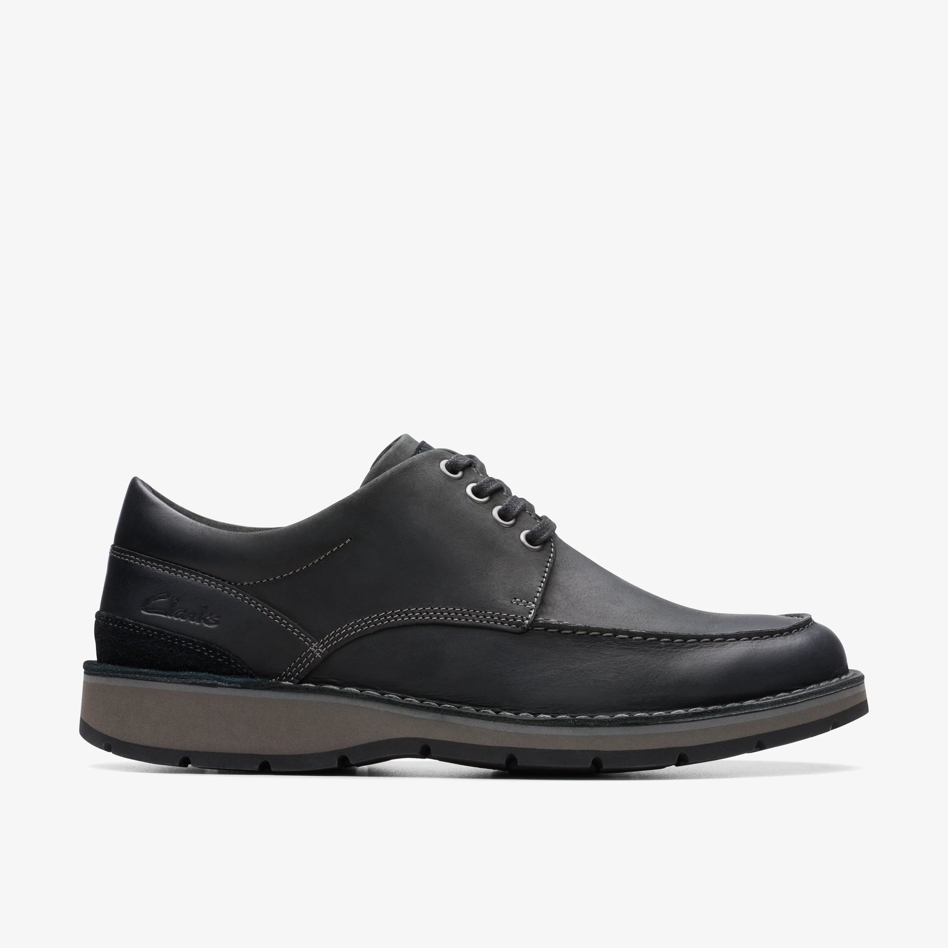 Zapatos Casual De La Marca Clarks  Para Hombre Modelo Gravelle Low Black Leather En Color Negro