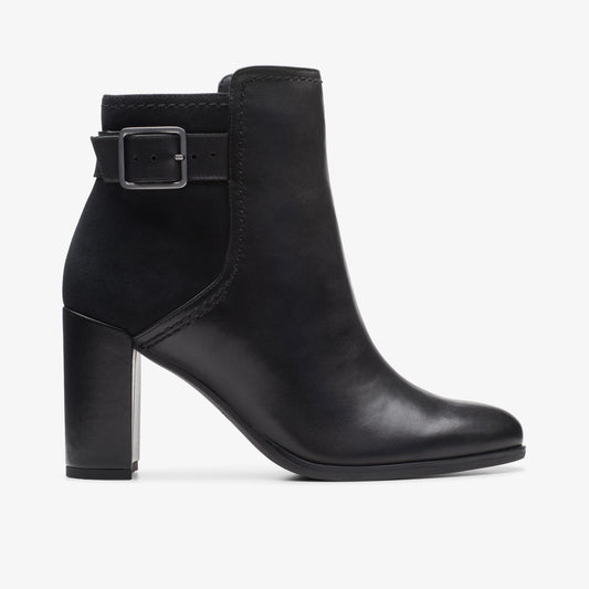 Botas De La Marca Clarks  Para Mujer Modelo Freva85 Buckle Black Leather En Color Negro