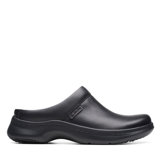 Zapatos Casual De La Marca Clarks  Para Mujer Modelo Clarkspro Clog Black Leather En Color Negro