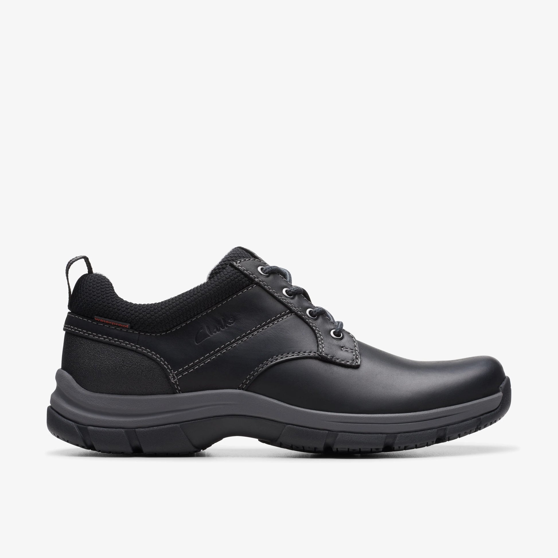 Zapatos Casual De La Marca Clarks  Para Hombre Modelo Walpath Low Black Leather En Color Negro