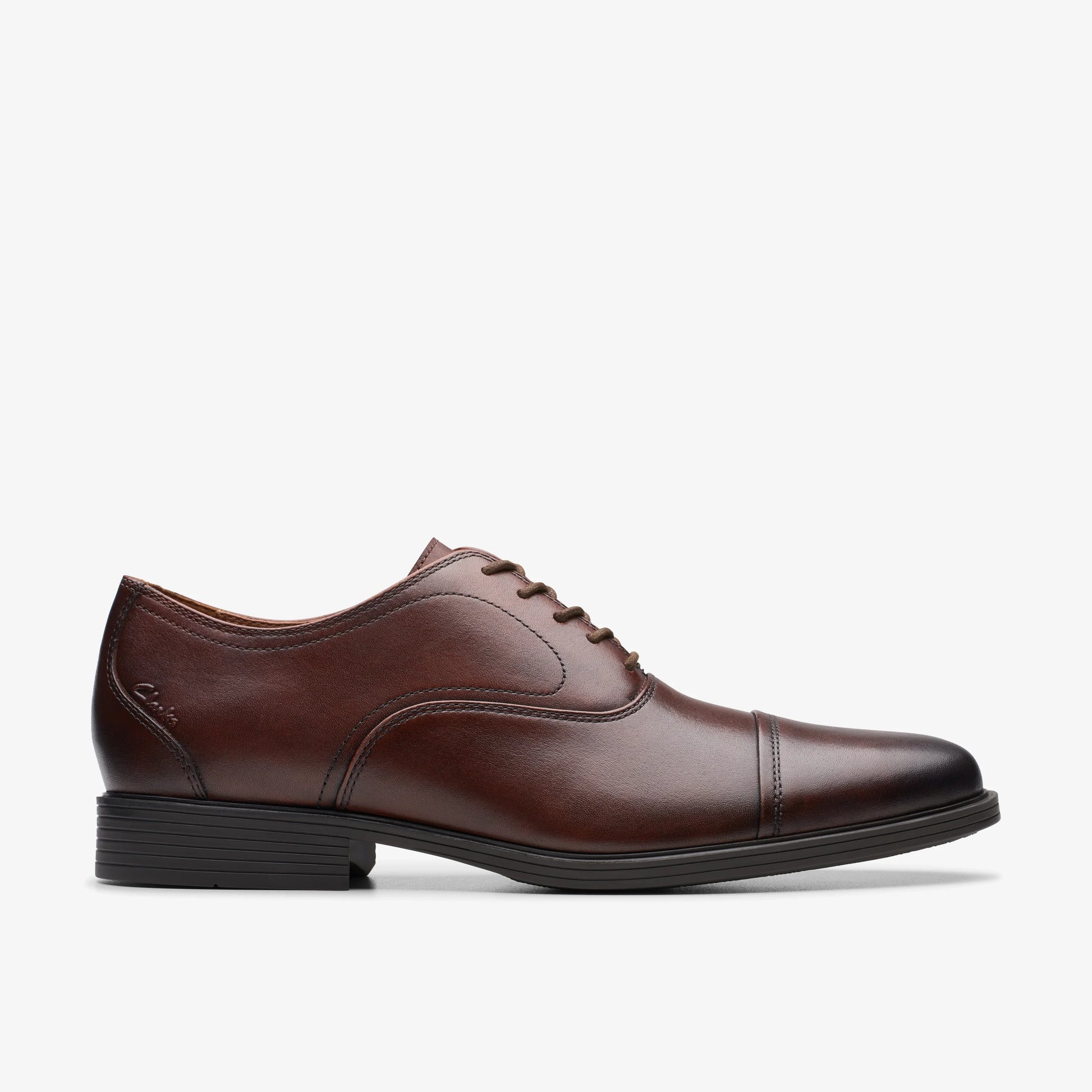 Zapatos De Vestir De La Marca Clarks  Para Hombre Modelo Whiddon Ox Mahogany Leather En Color Rojo