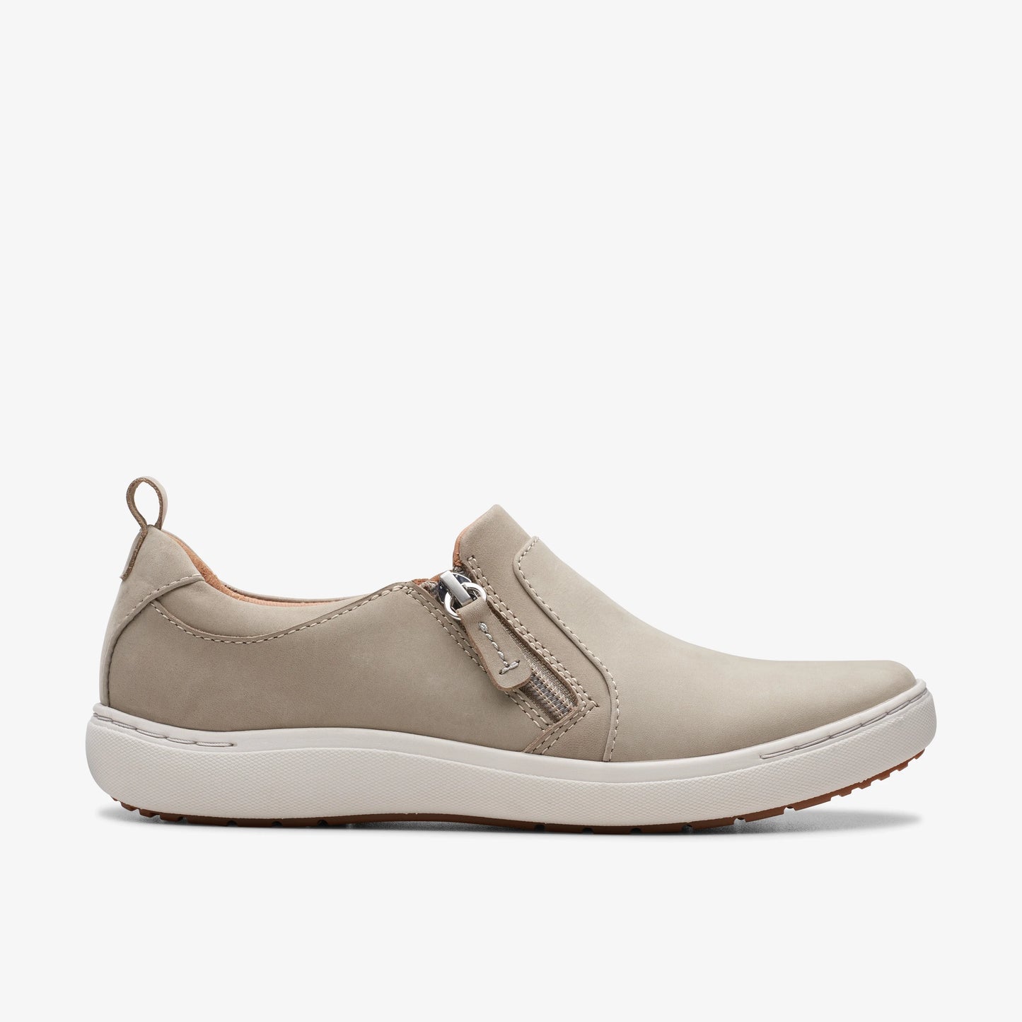 Zapatos Casual De La Marca Clarks  Para Mujer Modelo Nalle Lilac Stone Nubuck En Color Gris