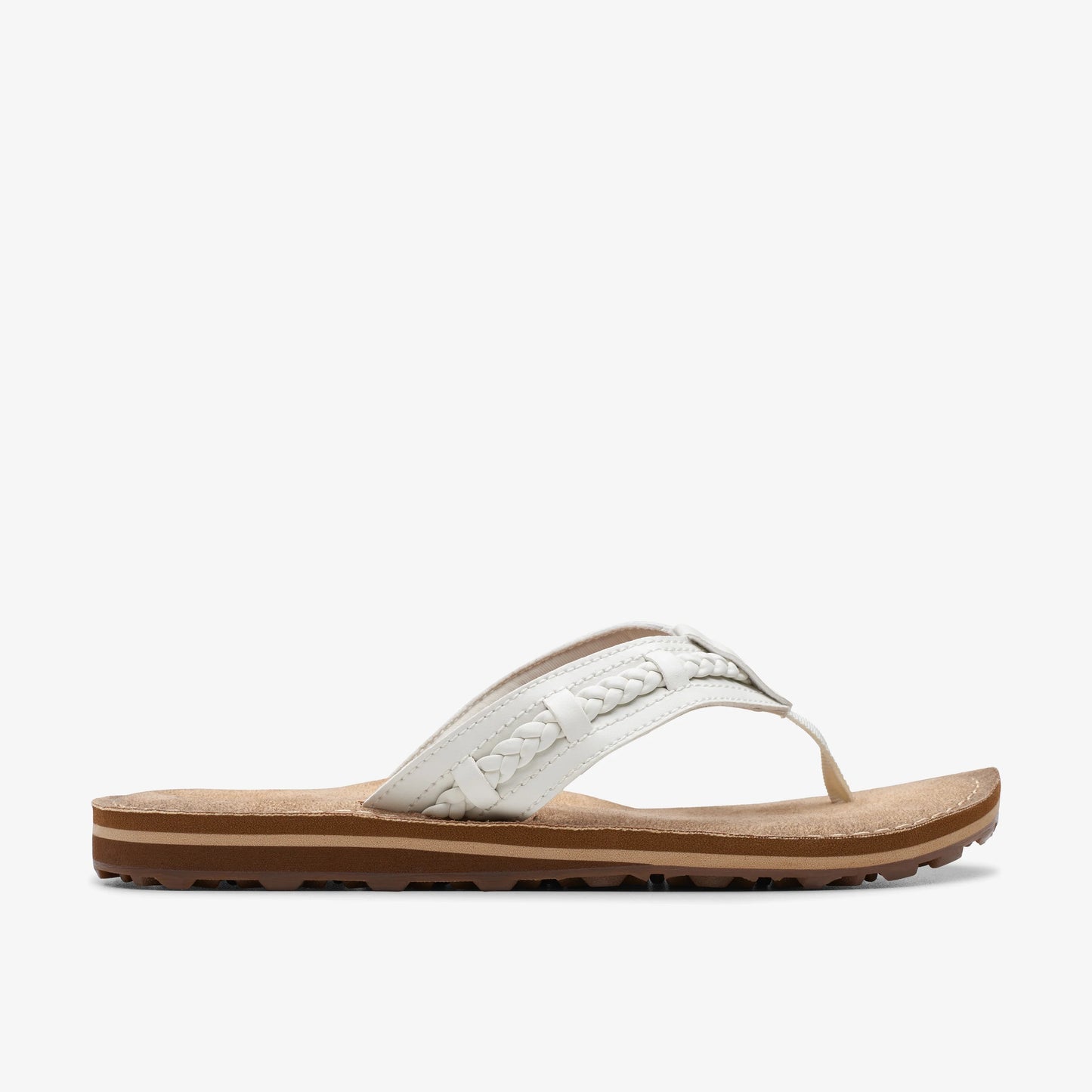 Sandalias De La Marca Clarks  Para Mujer Modelo Fennernerice M Off White En Color Blanco