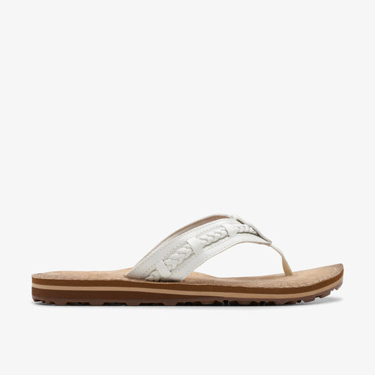 Sandalias De La Marca Clarks  Para Mujer Modelo Fennernerice M Off White En Color Blanco