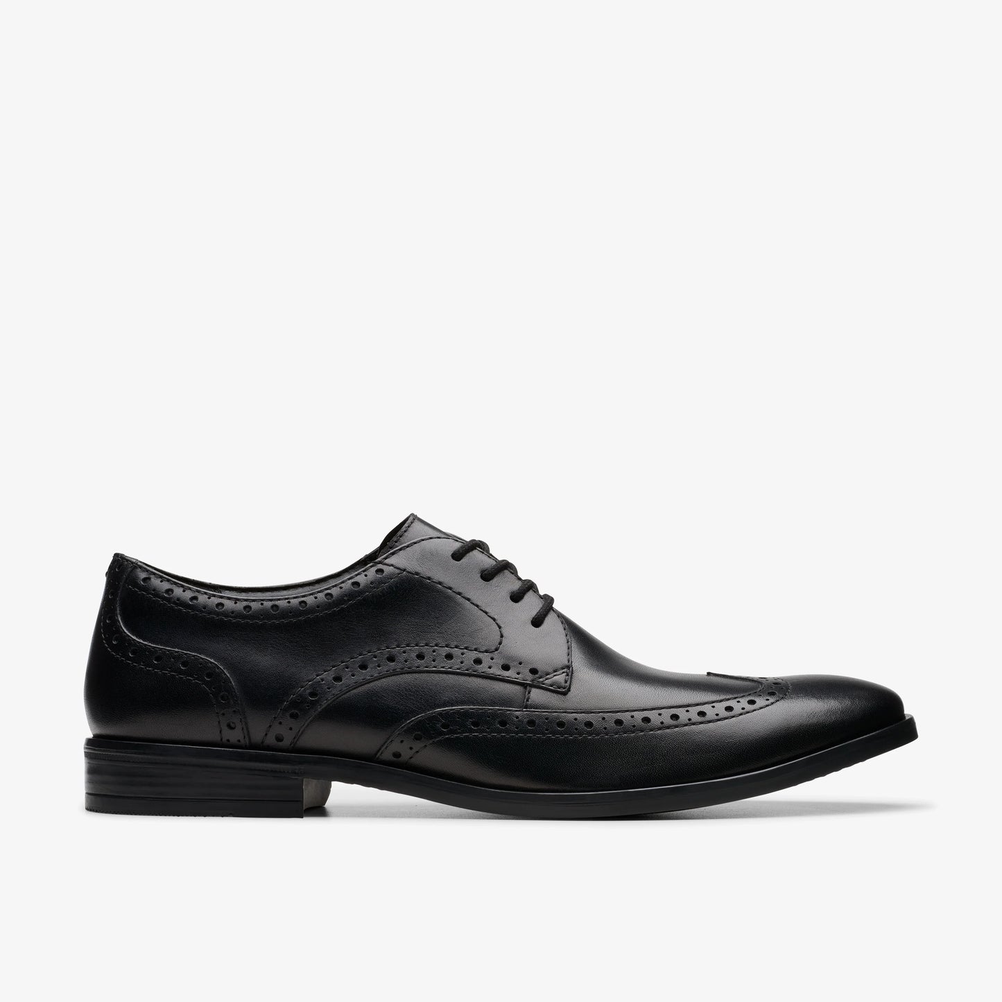 Zapatos De Vestir De La Marca Clarks  Para Hombre Modelo Brandon Limit Black Leather En Color Negro