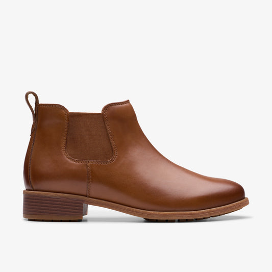 Botas De La Marca Clarks  Para Mujer Modelo Havisham Top Tan Leather En Color Marrón