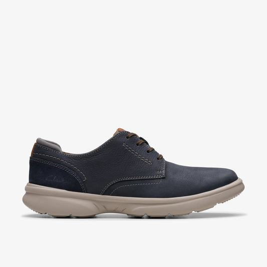 Zapatos Casual De La Marca Clarks  Para Hombre Modelo Bradley Plain Navy Nubuck En Color Azul