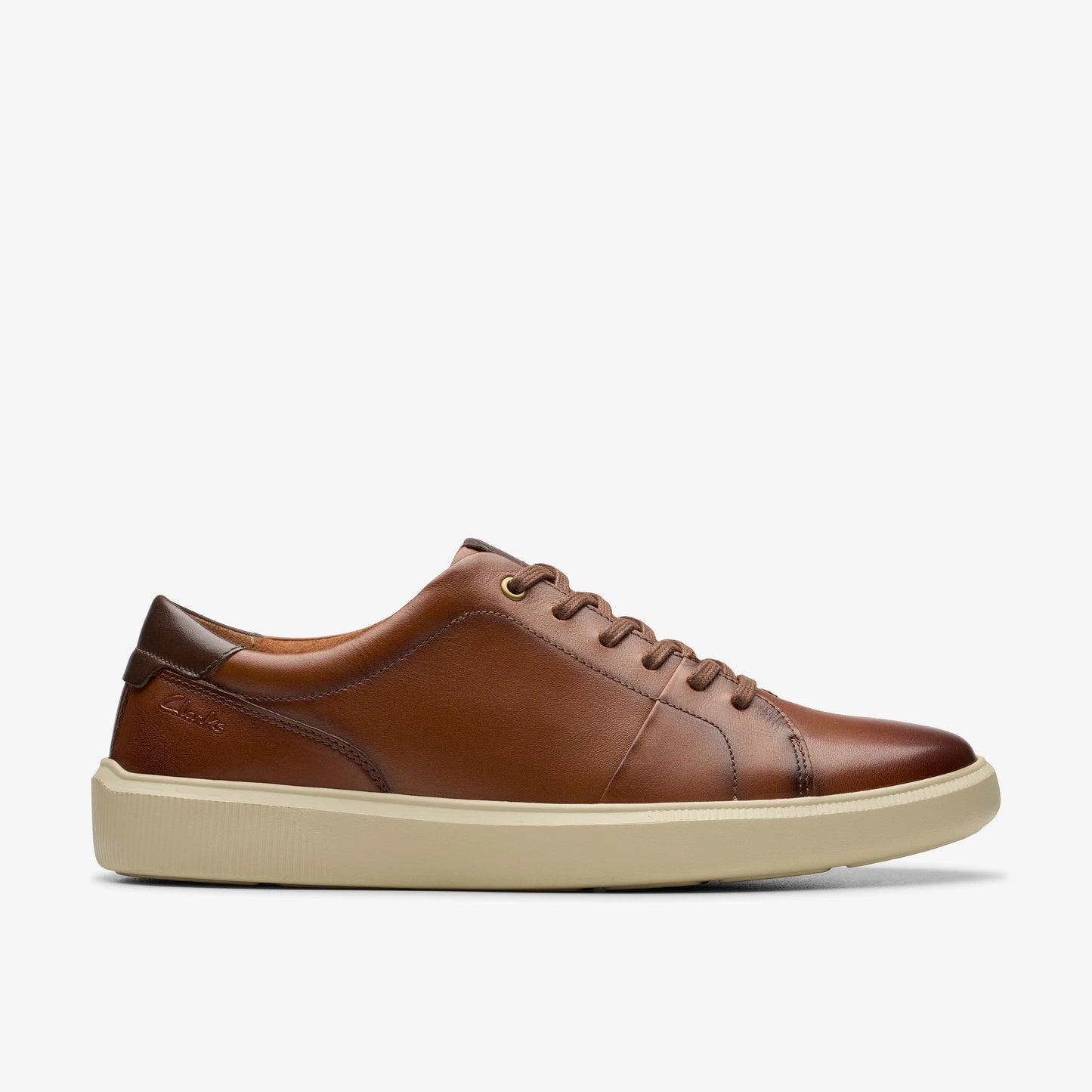 Zapatos Casual De La Marca Clarks  Para Hombre Modelo Brodin Lace Dark Tan Lea En Color Marrón