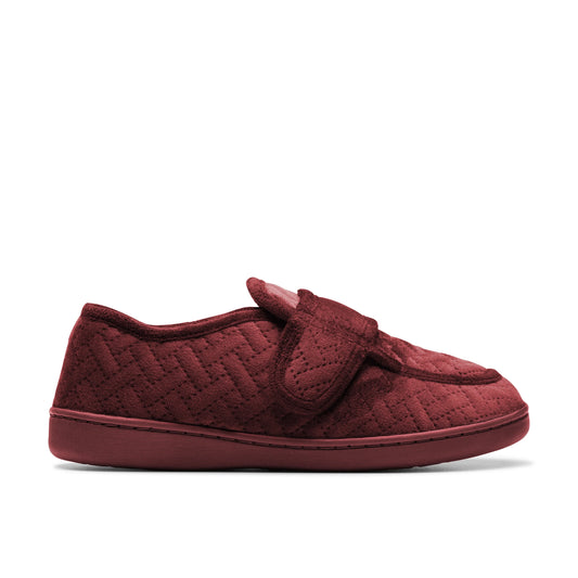 Zapatillas Del Hogar De La Marca Clarks  Para Mujer Modelo Twyla Charm Burgundy En Color Rojo