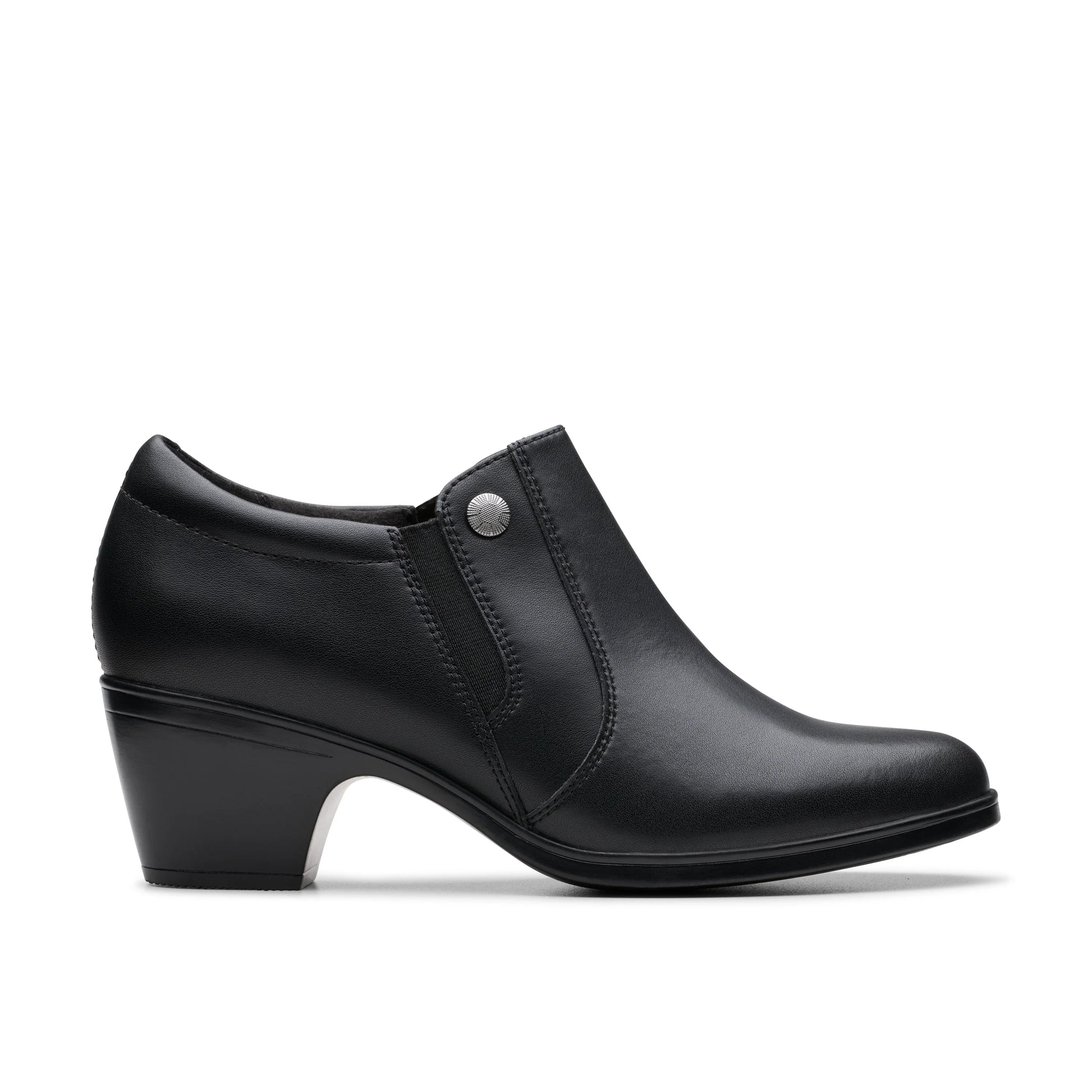 Zapatos Casual De La Marca Clarks  Para Mujer Modelo Emily2 Reyna Black Leather En Color Negro