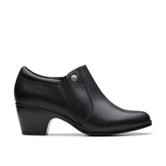 Zapatos Casual De La Marca Clarks  Para Mujer Modelo Emily2 Reyna Black Leather En Color Negro